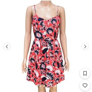 J. Crew Vibrant Floral Sleeveless Mini Dress
